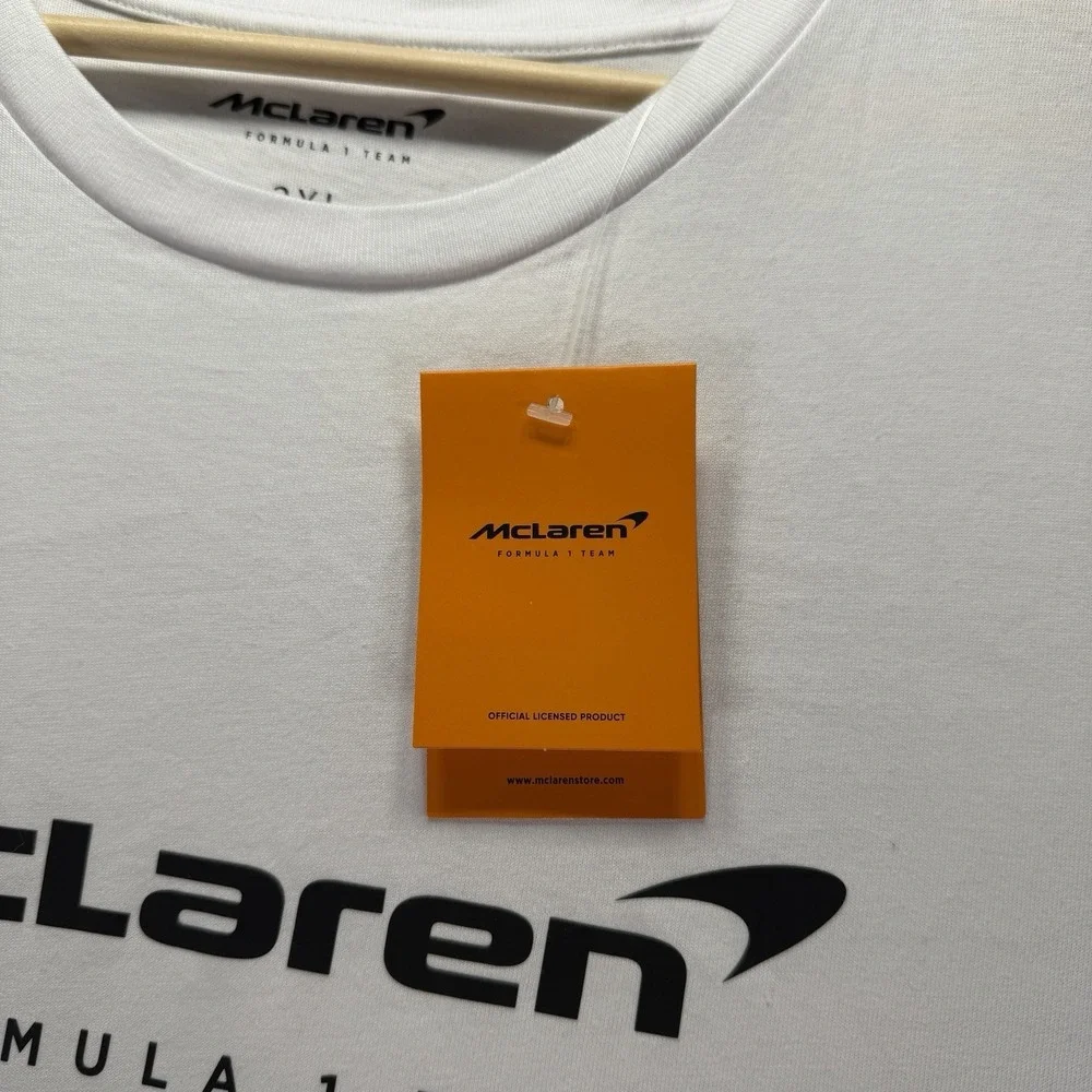 McLaren Formula 1 Shirt Mens 3XL White Short Sleeve Miami Racing Cars NWT - Picture 4 of 13